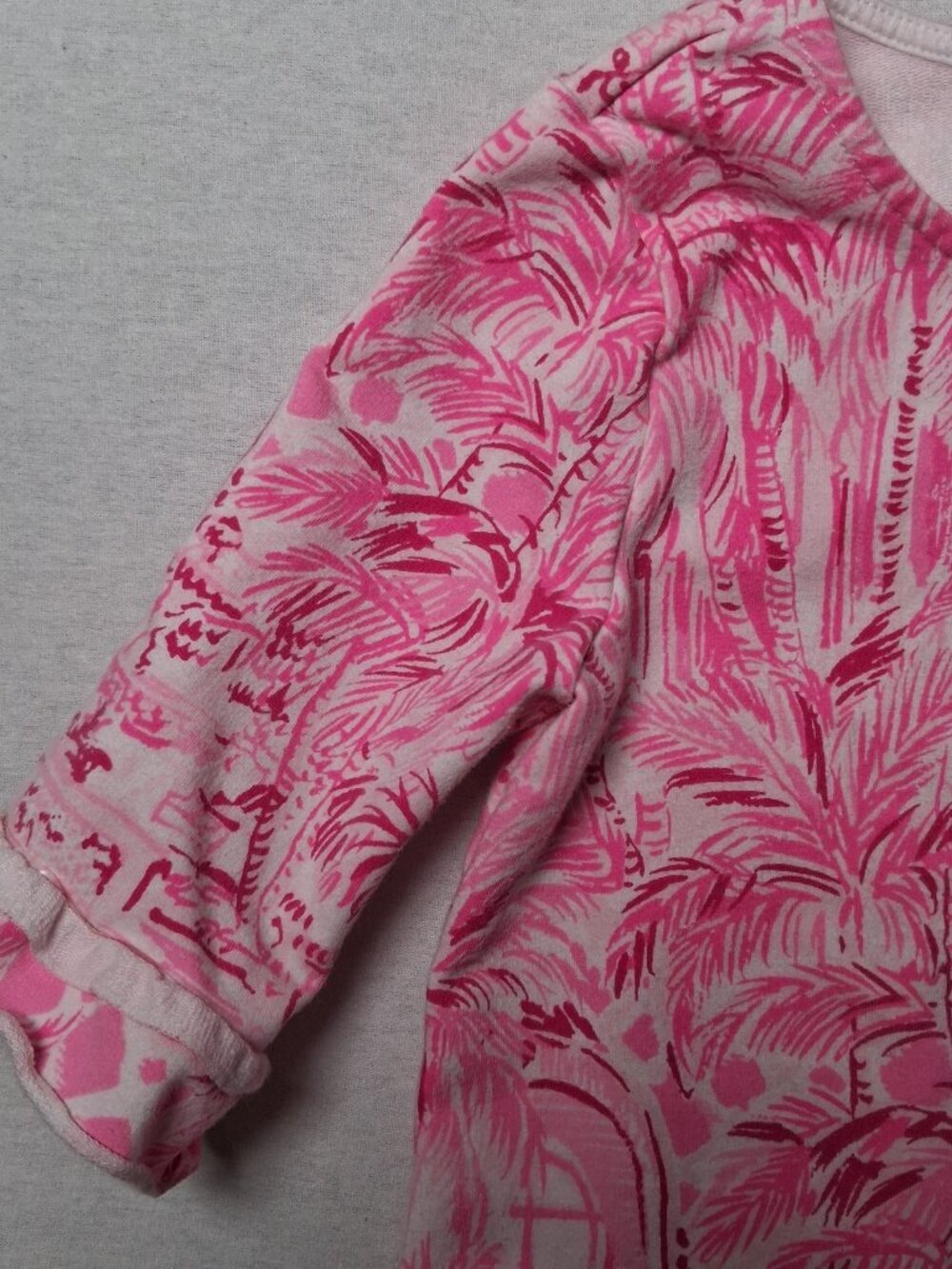 Lilly Pulitzer Kailyn Dress Girls Medium 6-7 Pink Blossom Palm Beach Paradise - Picture 11 of 12